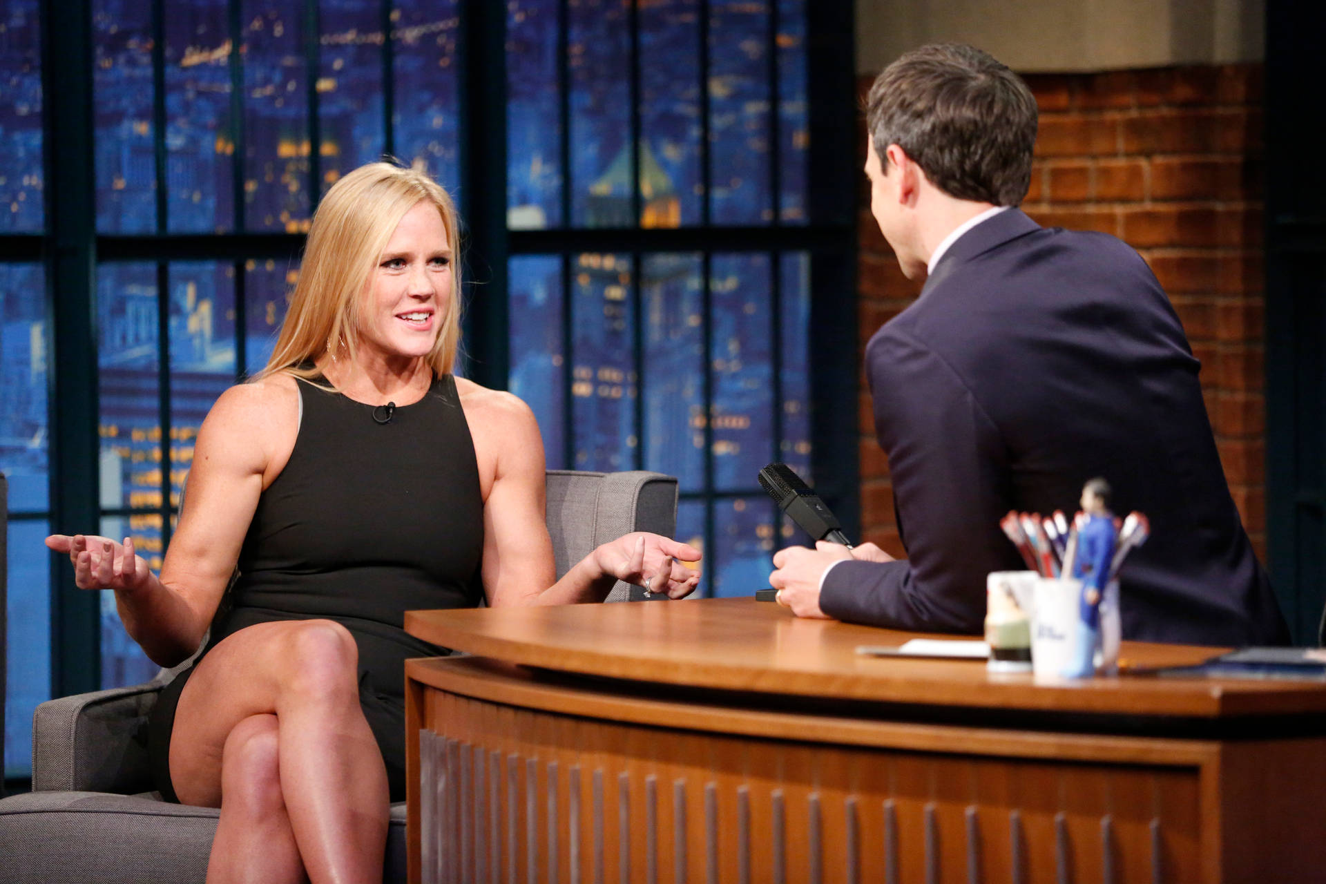 Holly Holm Late Night With Seth Meyers Wallpaper