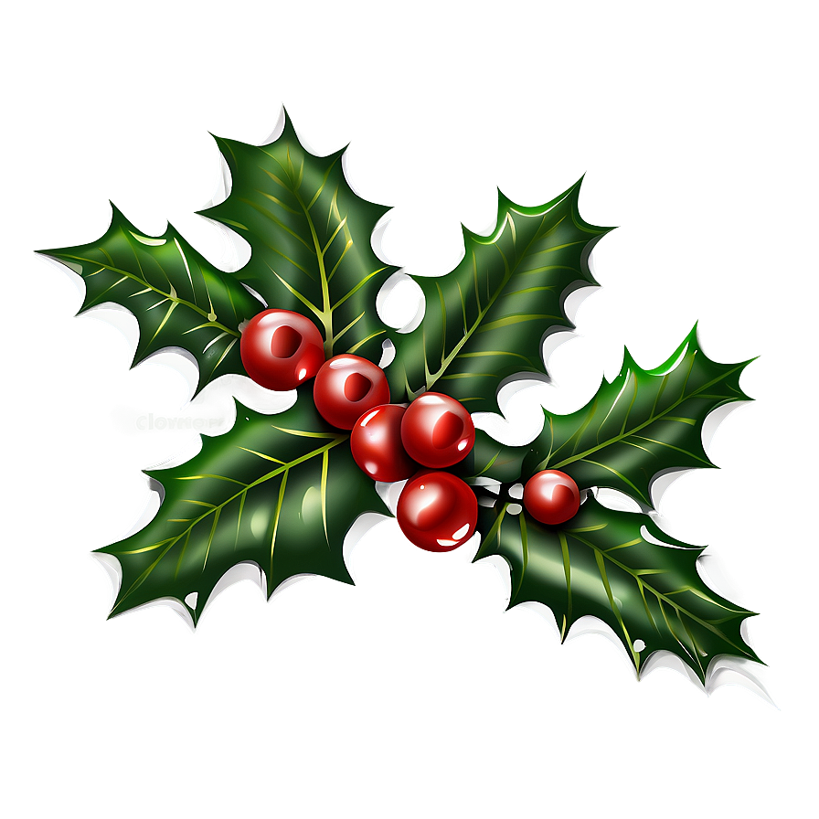 Download Holly Illustration Png 20 | Wallpapers.com