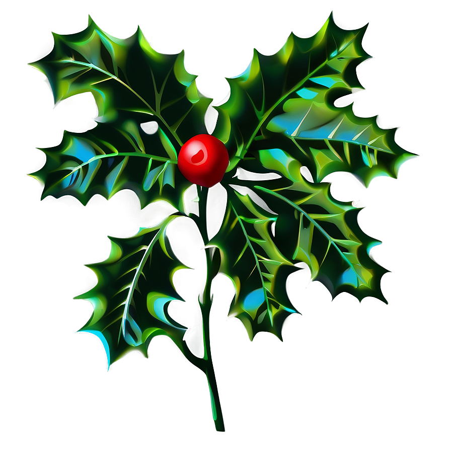 Holly Silhouette Png 05252024 PNG