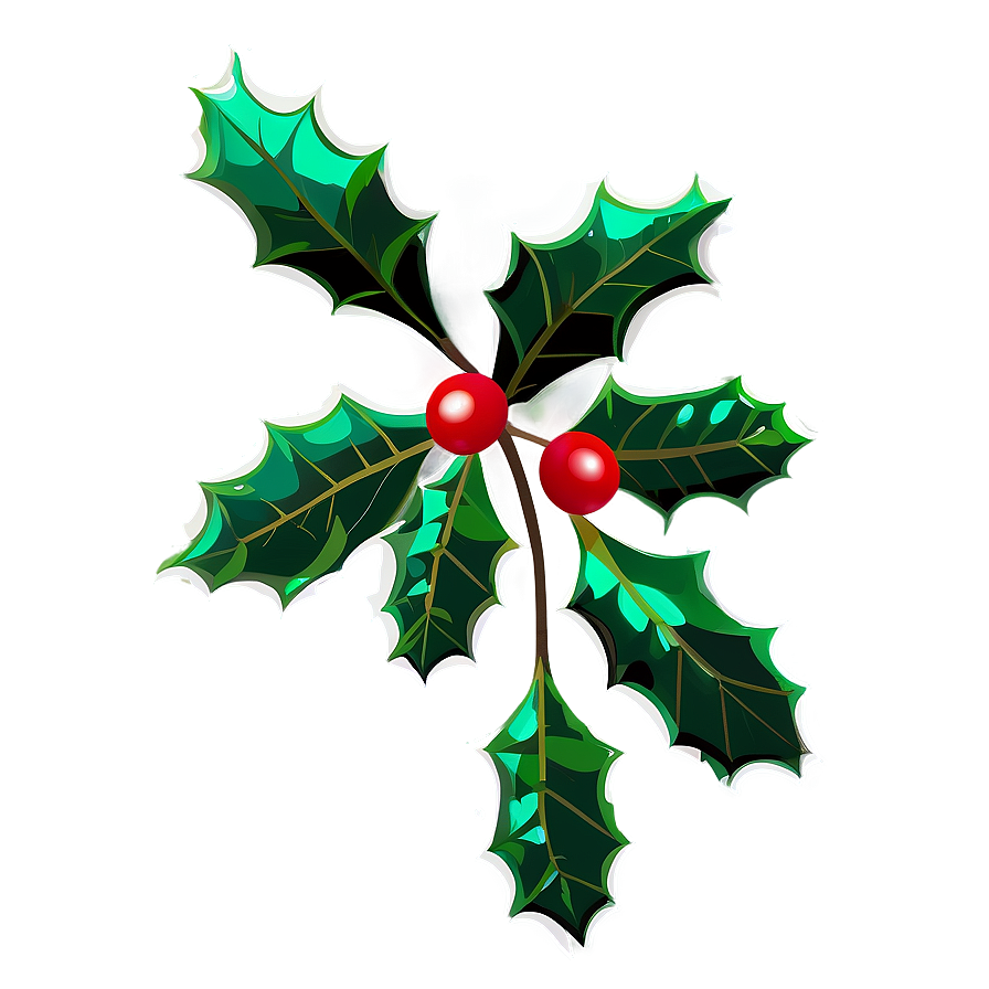 Holly Sprig Png 05252024 PNG