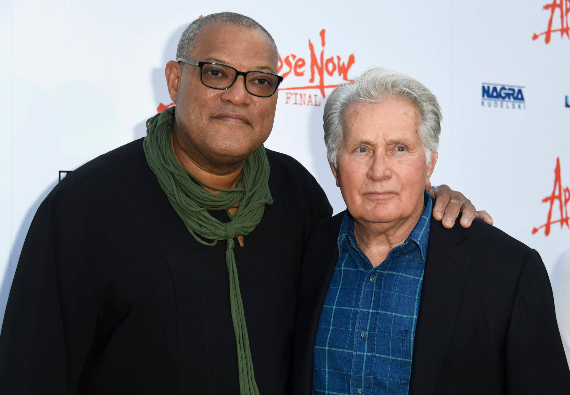 Hollywood Actors Martin Sheen And Laurence Fishburne Wallpaper