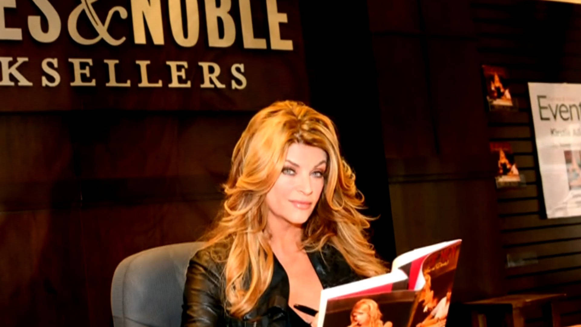 Hollywood Actress Kirstie Alley Promoting Her Book Wallpaper