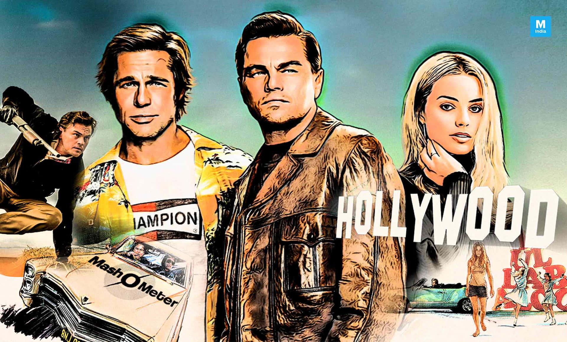 Digital Artwork Once Upon A Time In Hollywood Background
