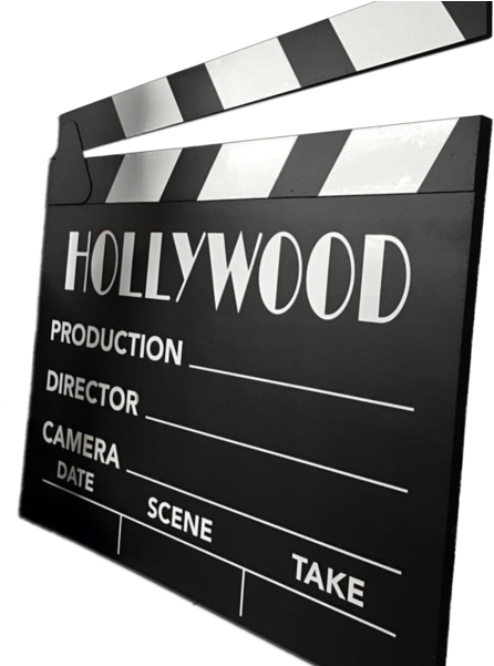 Hollywood Clapperboard3 D PNG