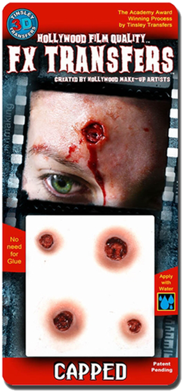 Hollywood F X Transfers Capped Wound Makeup PNG