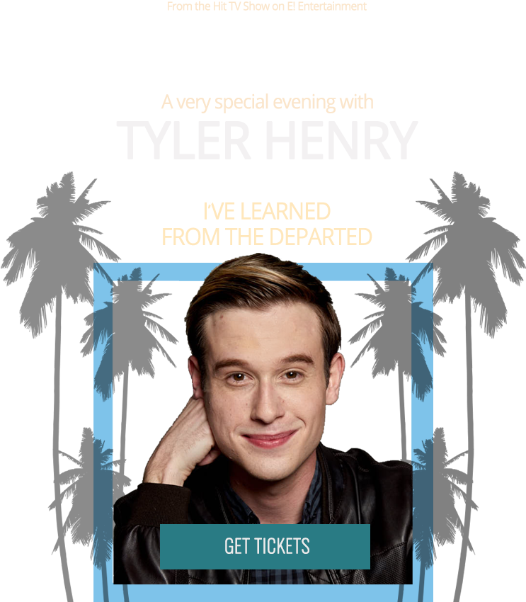 Hollywood Medium Tyler Henry Event Poster PNG