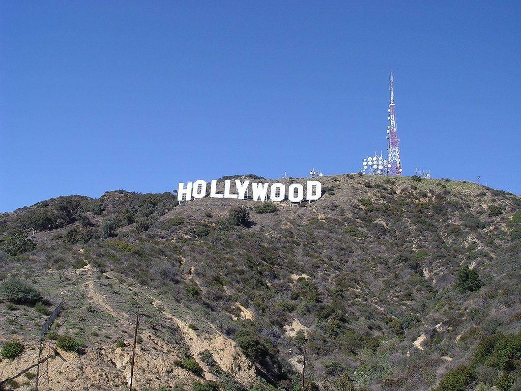 Hollywood Sign And Cell Tower Background