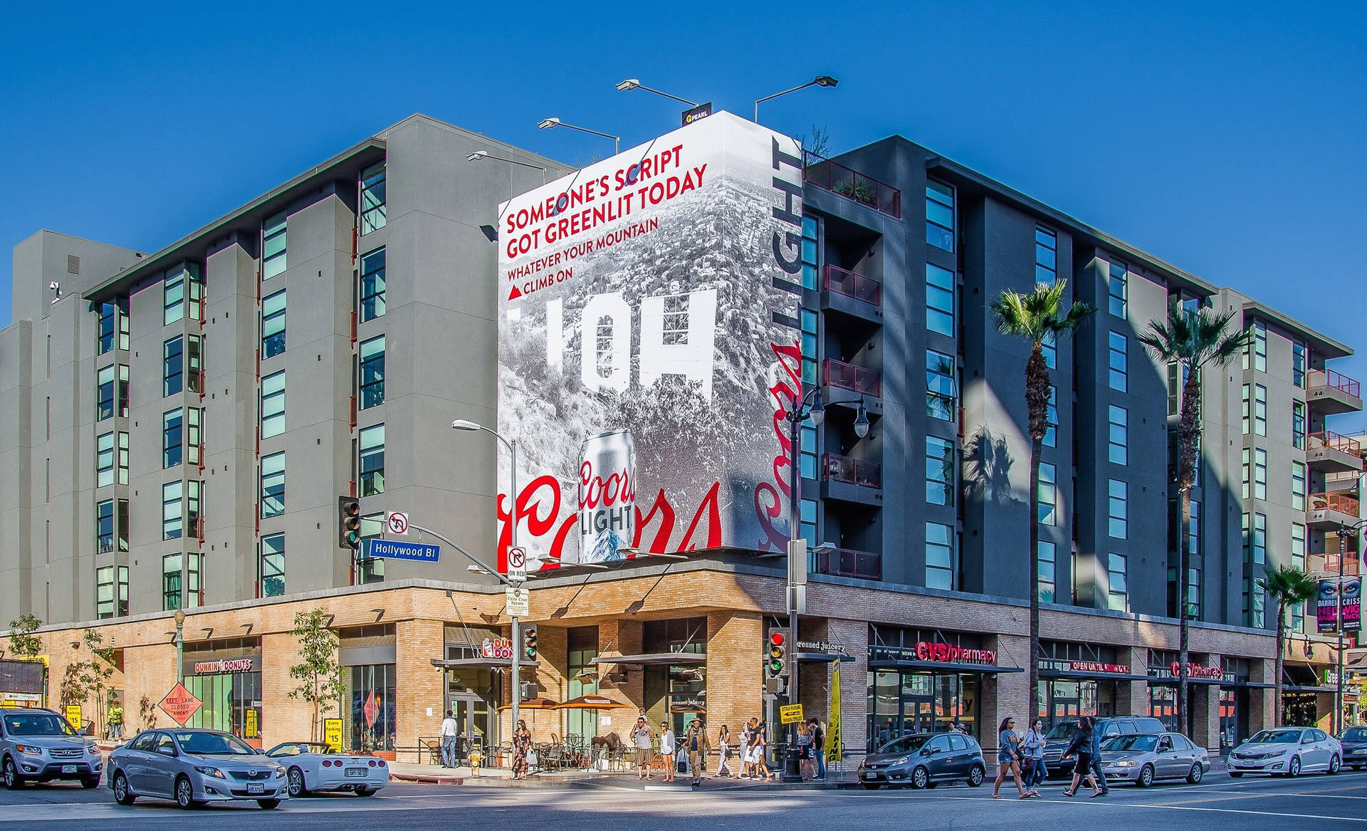 Hollywood Street Billboard Wallpaper