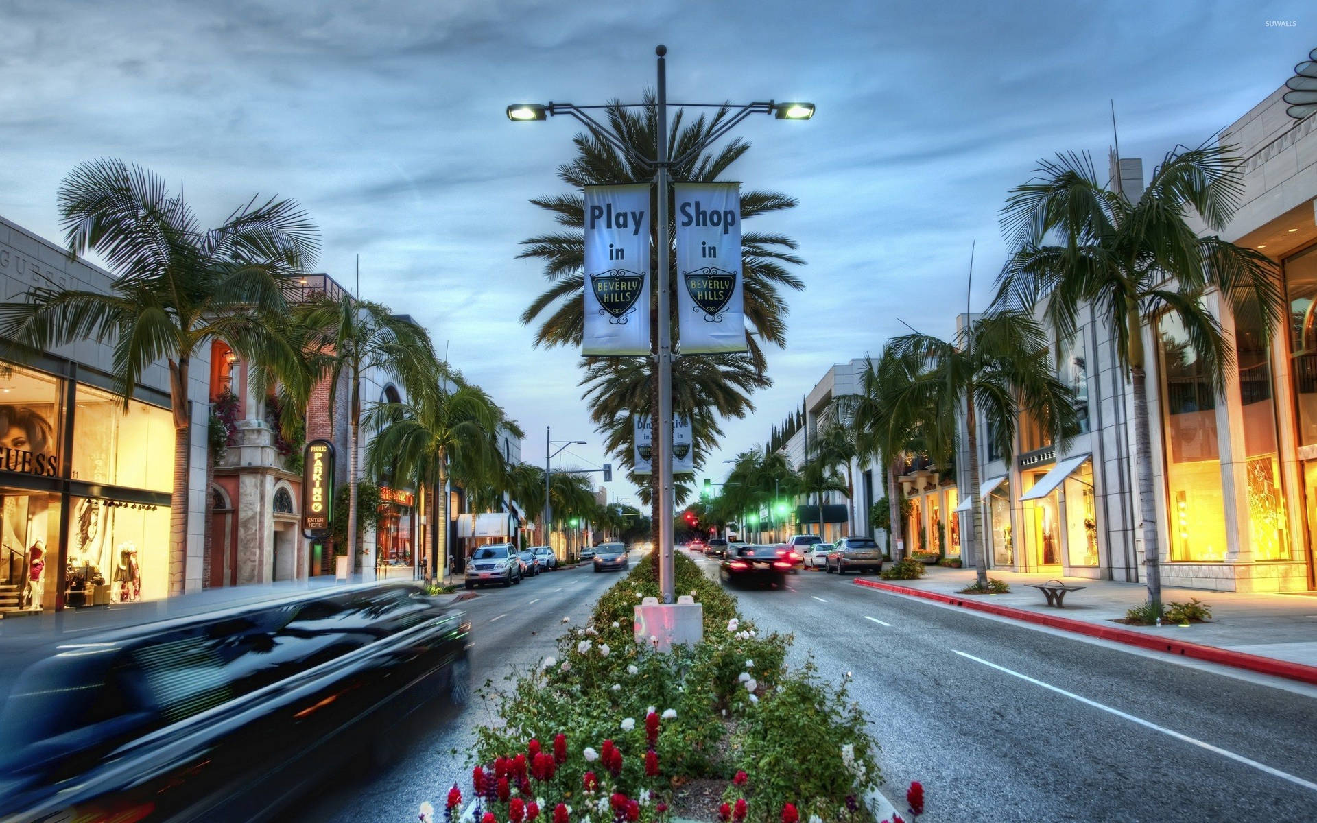 Hollywoodstreet Road Planters - Hollywood-gatan Vägplanteringar Wallpaper