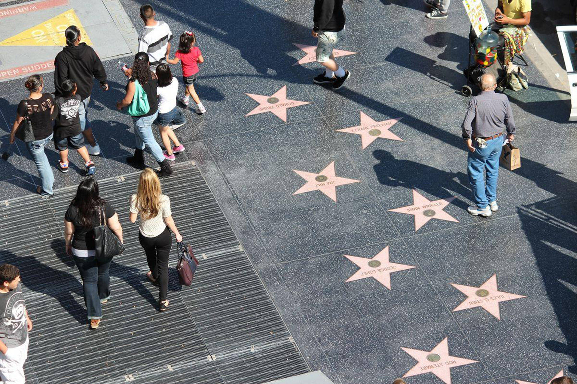Hollywood Walk Of Fame Aerial Shot Wallpaper