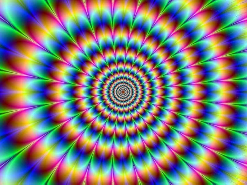 a colorful psychedelic spiral pattern