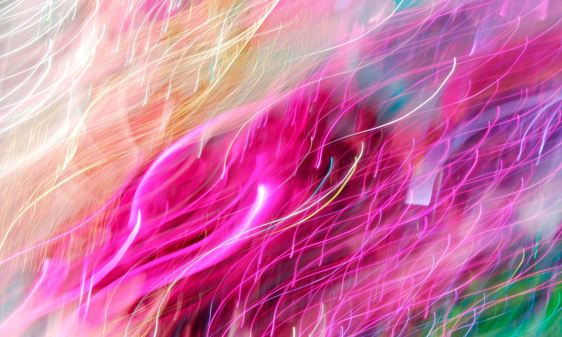 abstract pink and green abstract painting