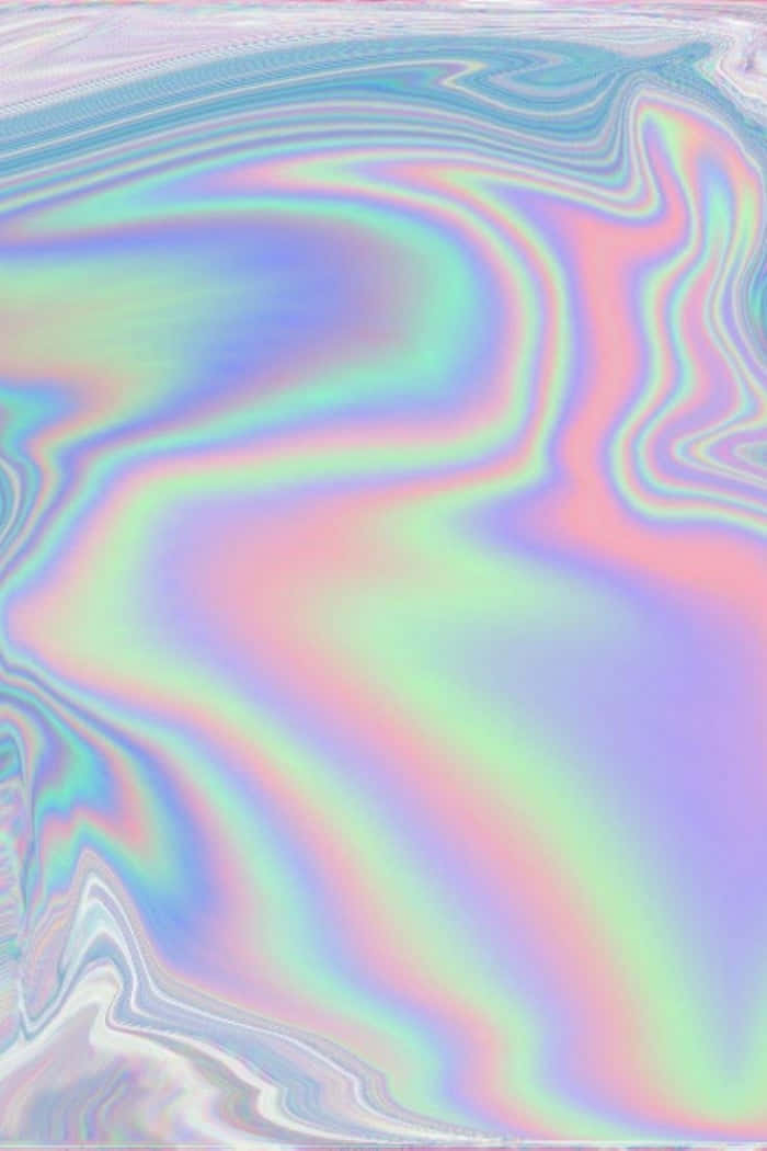 A Pink And Blue Holographic Wallpaper