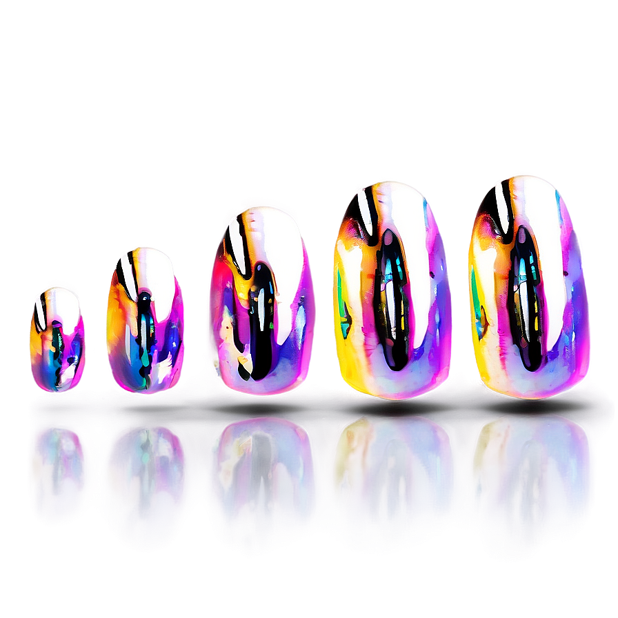 Holographic Acrylic Nails Inspiration Png Kss71 PNG