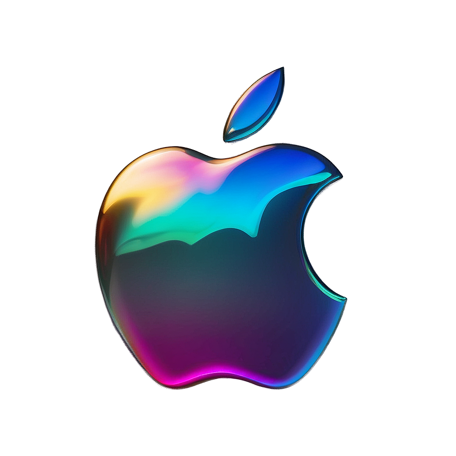 Holographic Apple Logo Png Ywb41 PNG