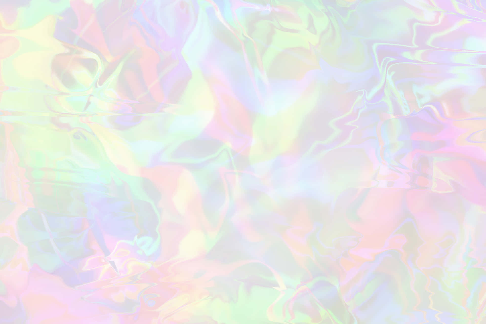 A mesmerizing holographic background of blue, purple, and lime green
