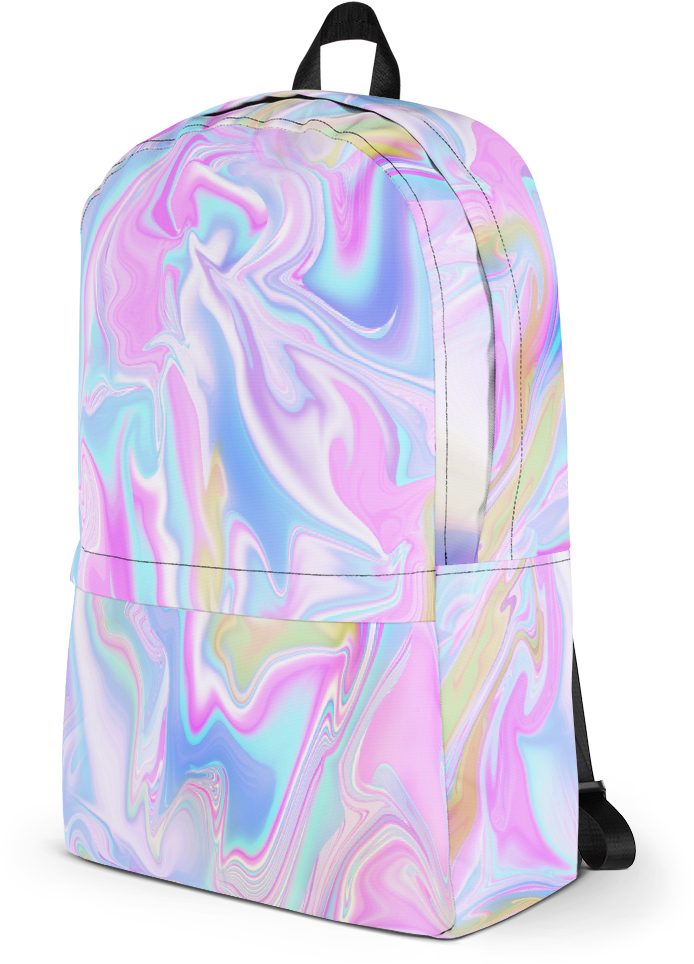Holographic Backpack Product Image PNG