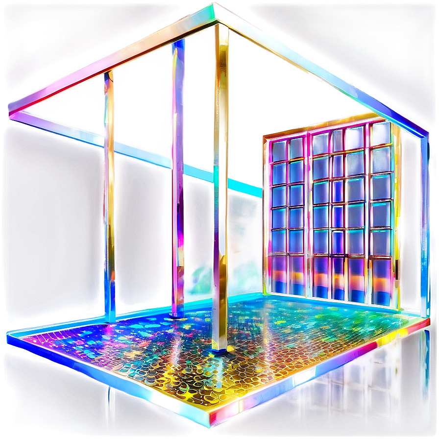 Holographic Dance Floor Png 06262024 PNG