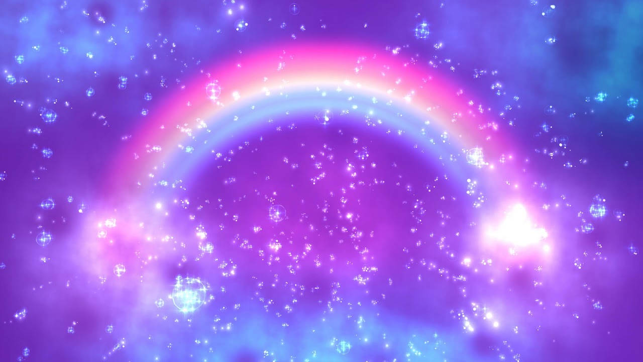 Holographic Rainbow Background Wallpaper