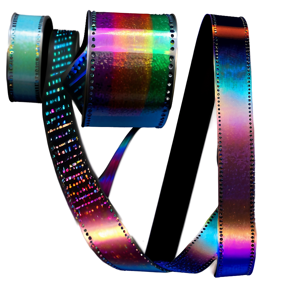 Holographic Ribbon Shine Png 06242024 PNG