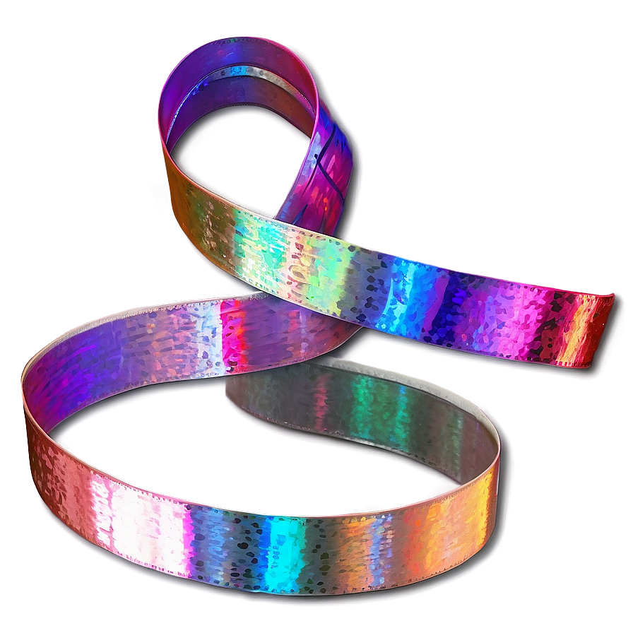 Holographic Ribbon Shine Png Nev55 PNG