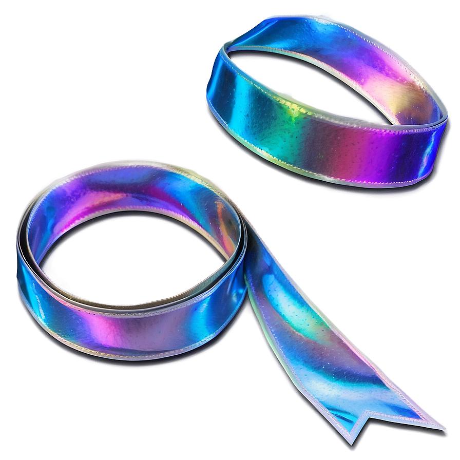 Holographic Ribbon Shine Png Qdu PNG