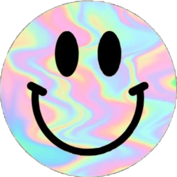 Holographic Smile Emoji PNG