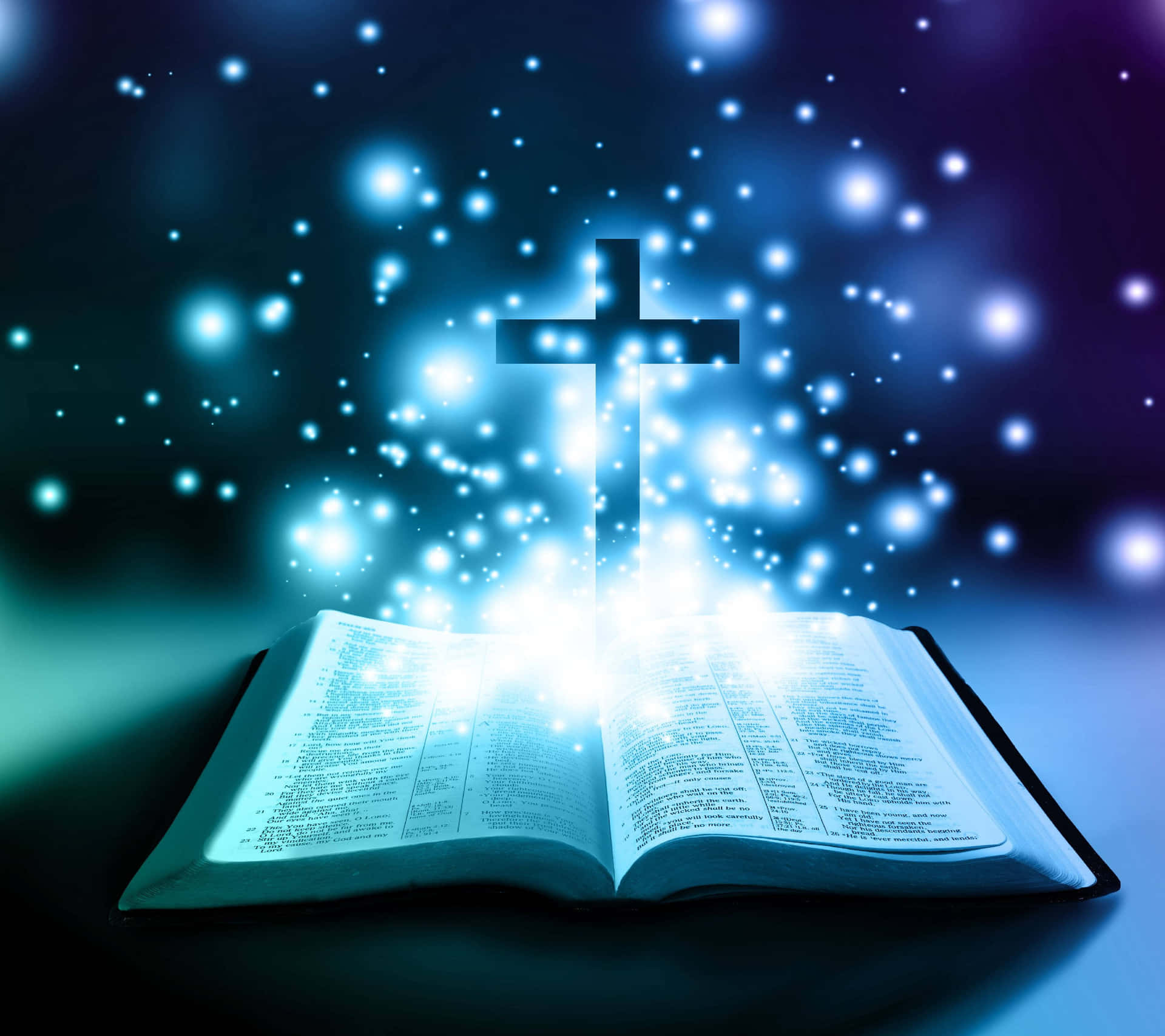 Holy Bible With Crucifix Wallpaper