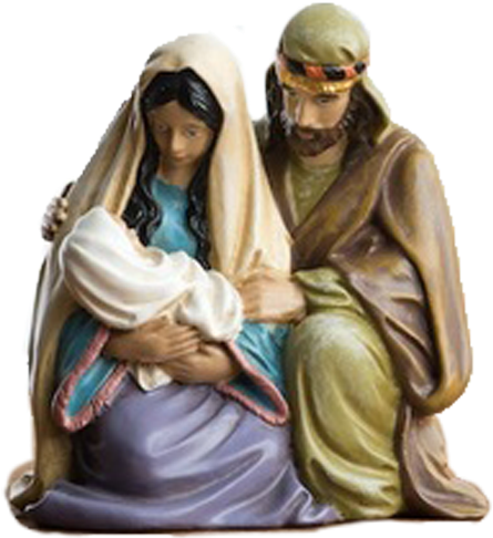 Holy Family Nativity Sculpture PNG