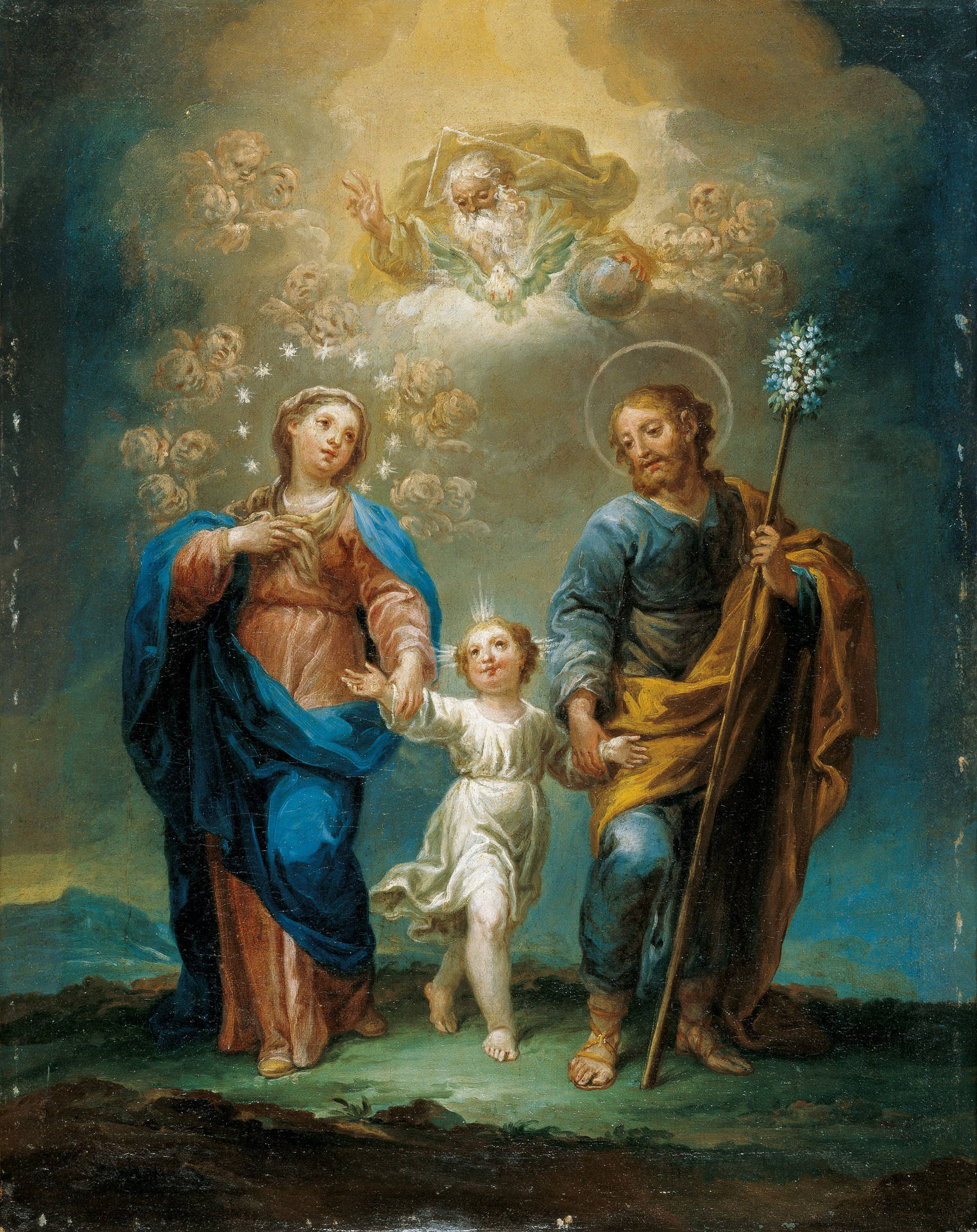 Holy Family With The Guide Of God