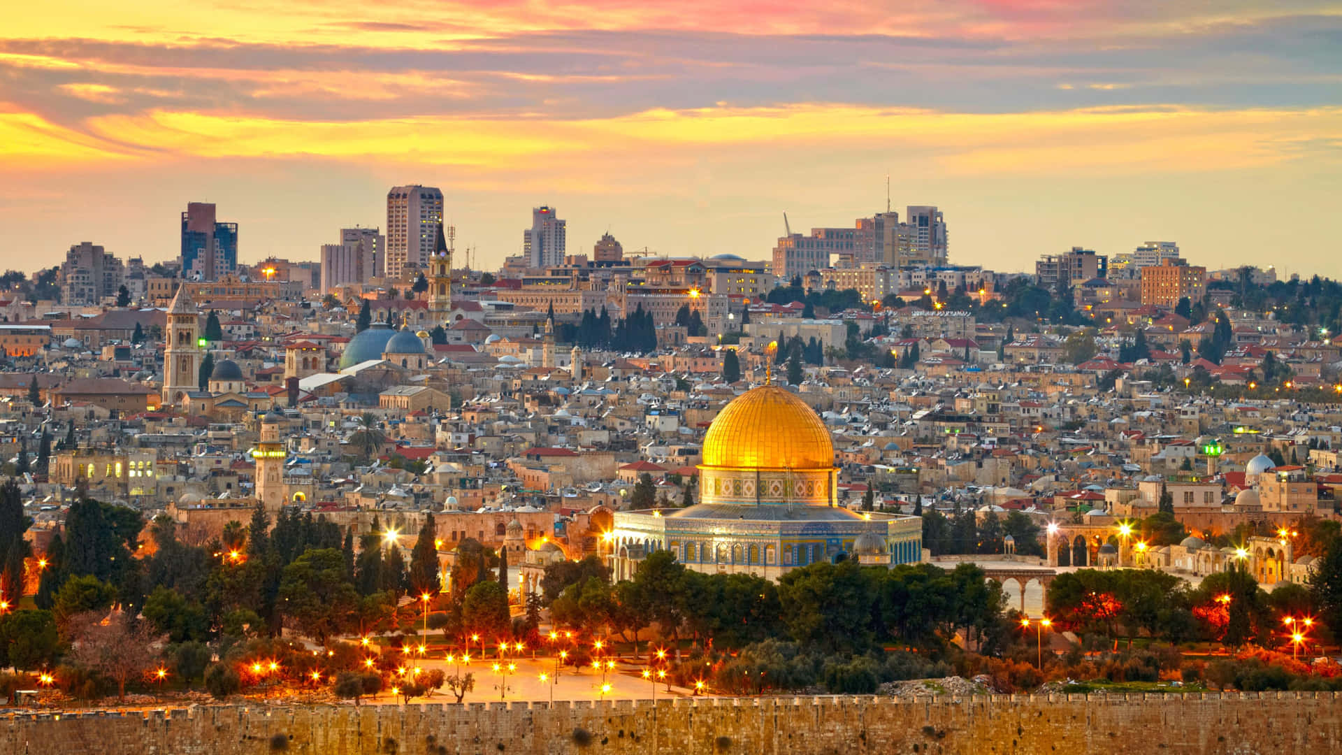 A breathtaking view of Holy Land Wallpaper