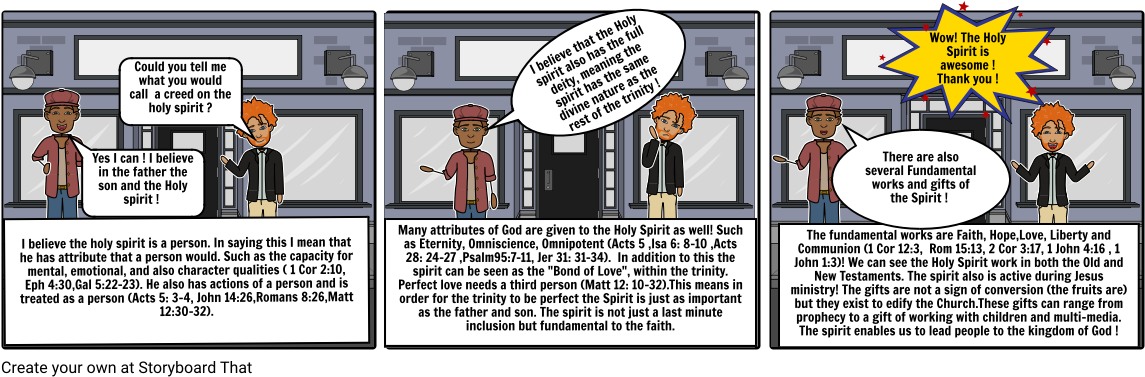 Holy Spirit Explained Comic Strip PNG