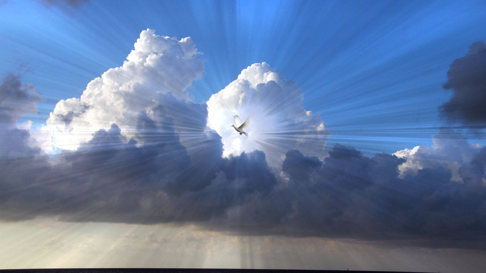 Holy Spirit In The Skies Wallpaper