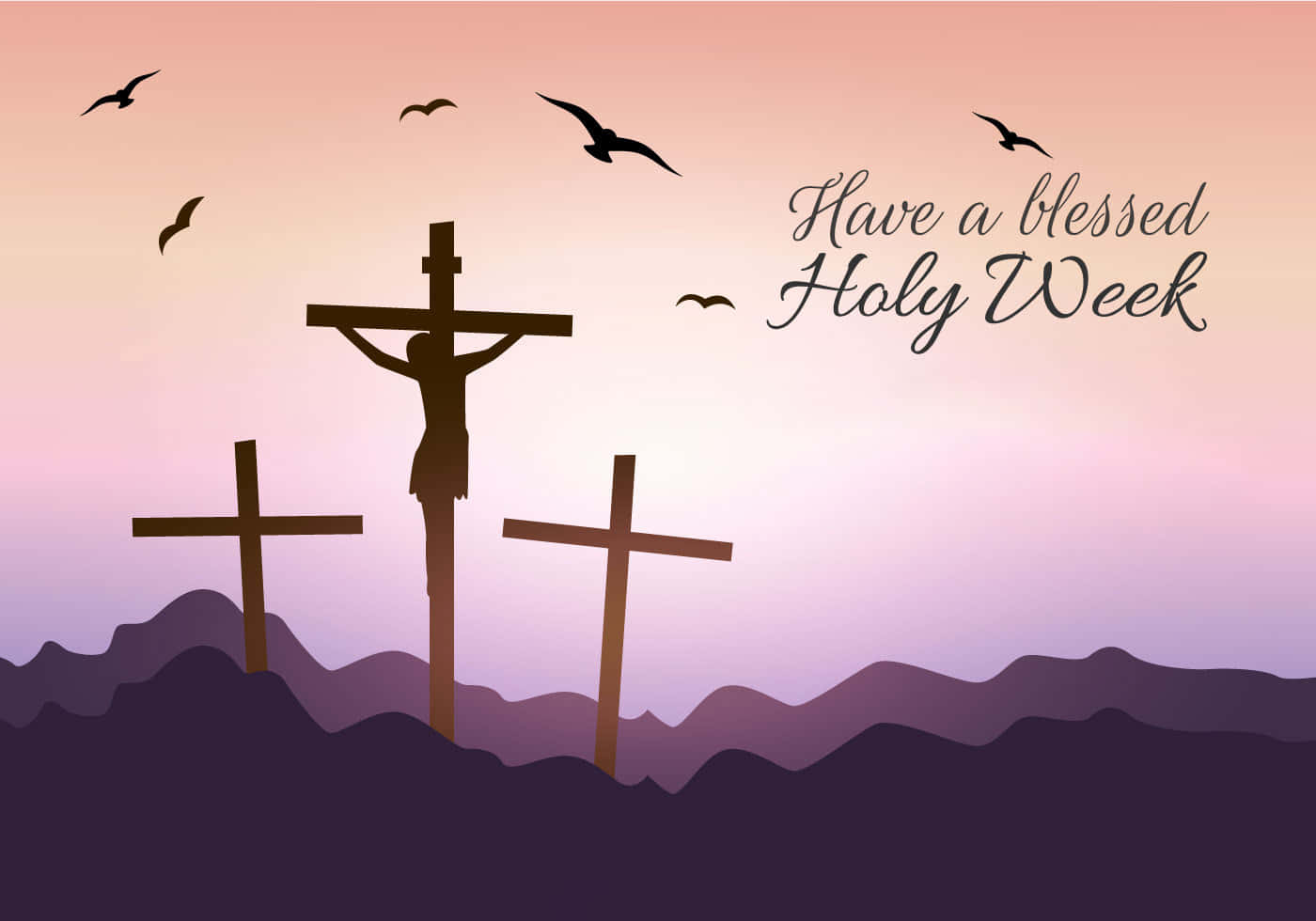 Reflect on Jesus's Sacrifice During Holy Week Wallpaper