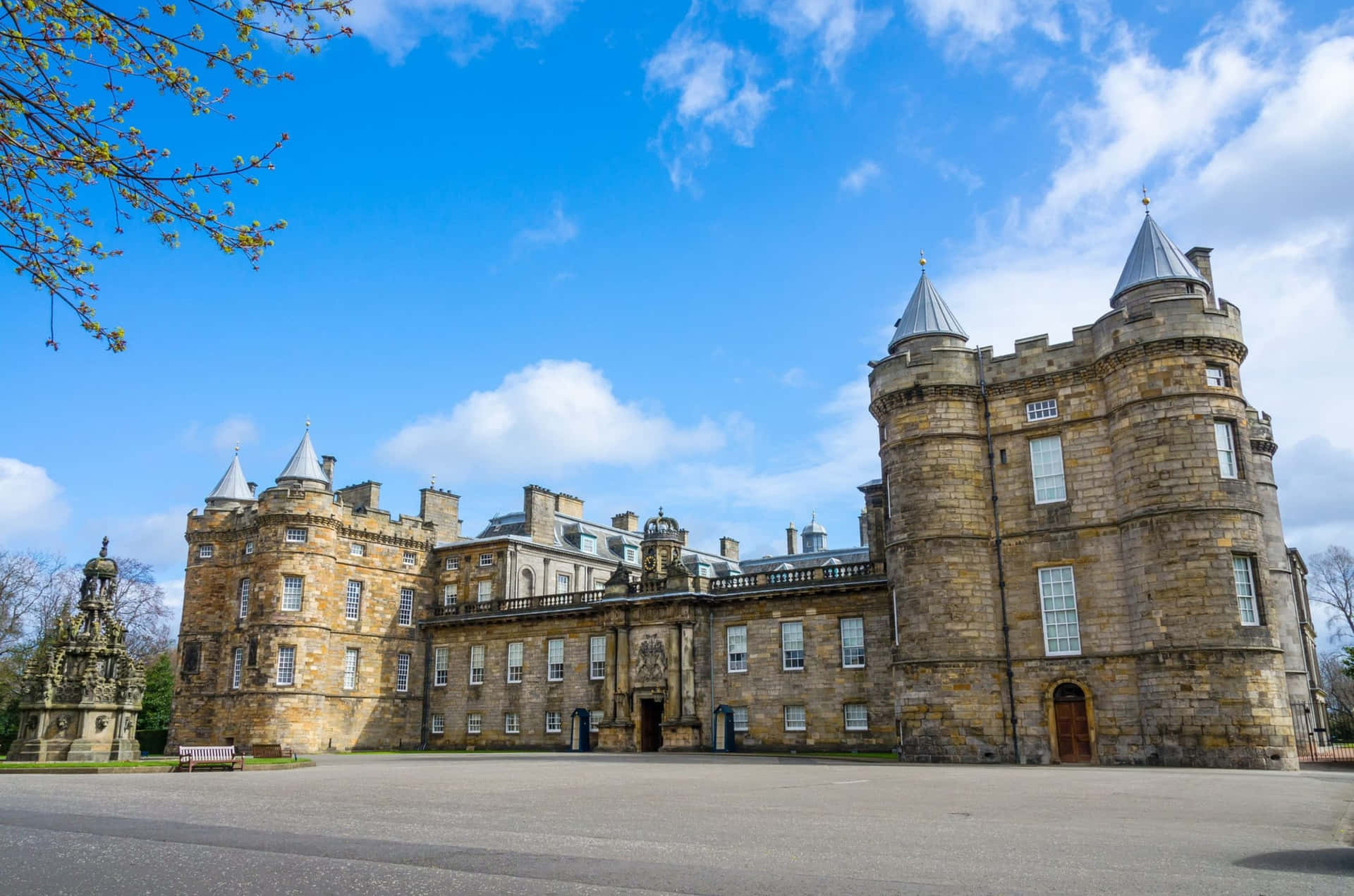 Download Holyrood Palace Exterior View Wallpaper | Wallpapers.com