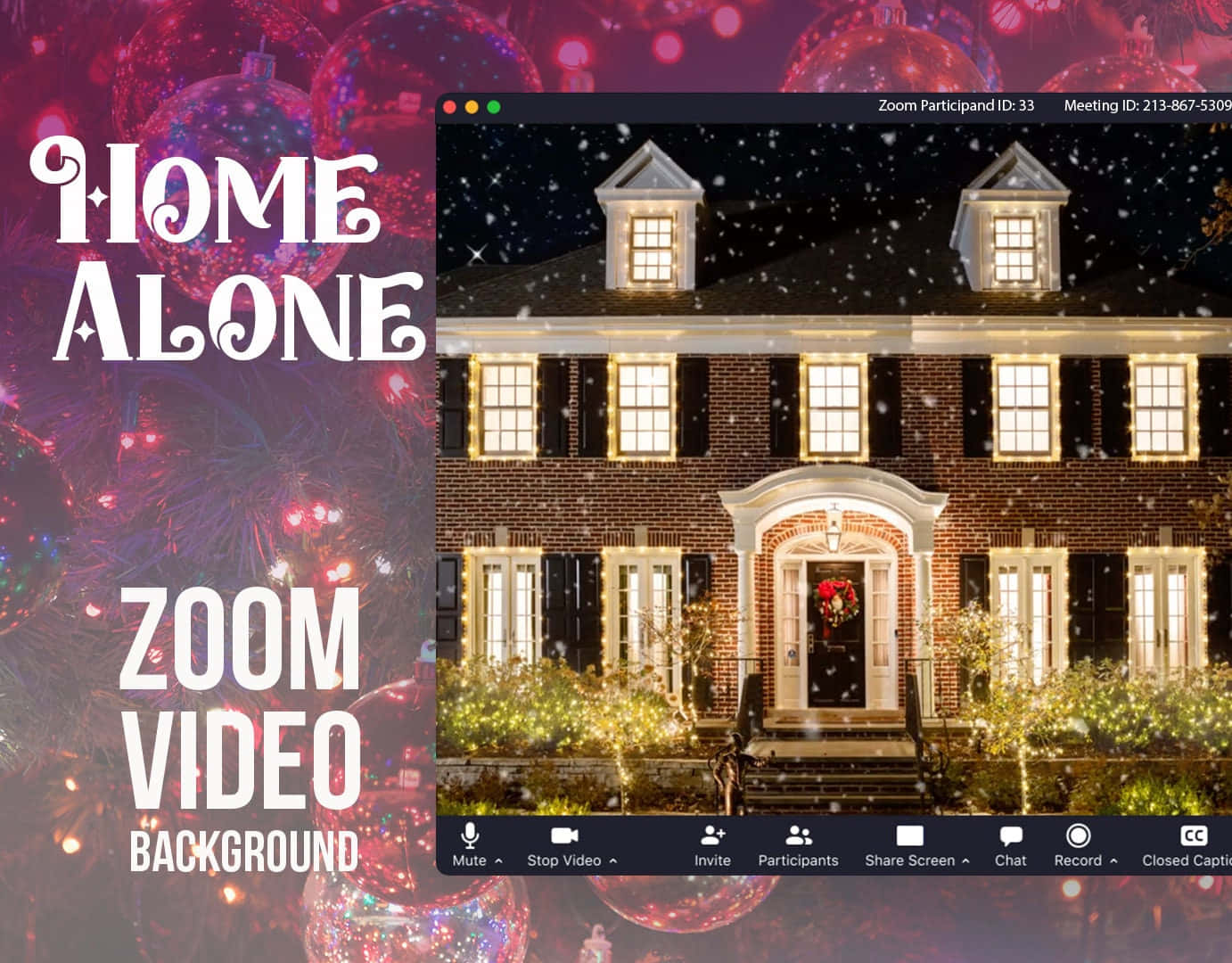 "Jump into the World of Home Alone with this Fun Zoom Background"