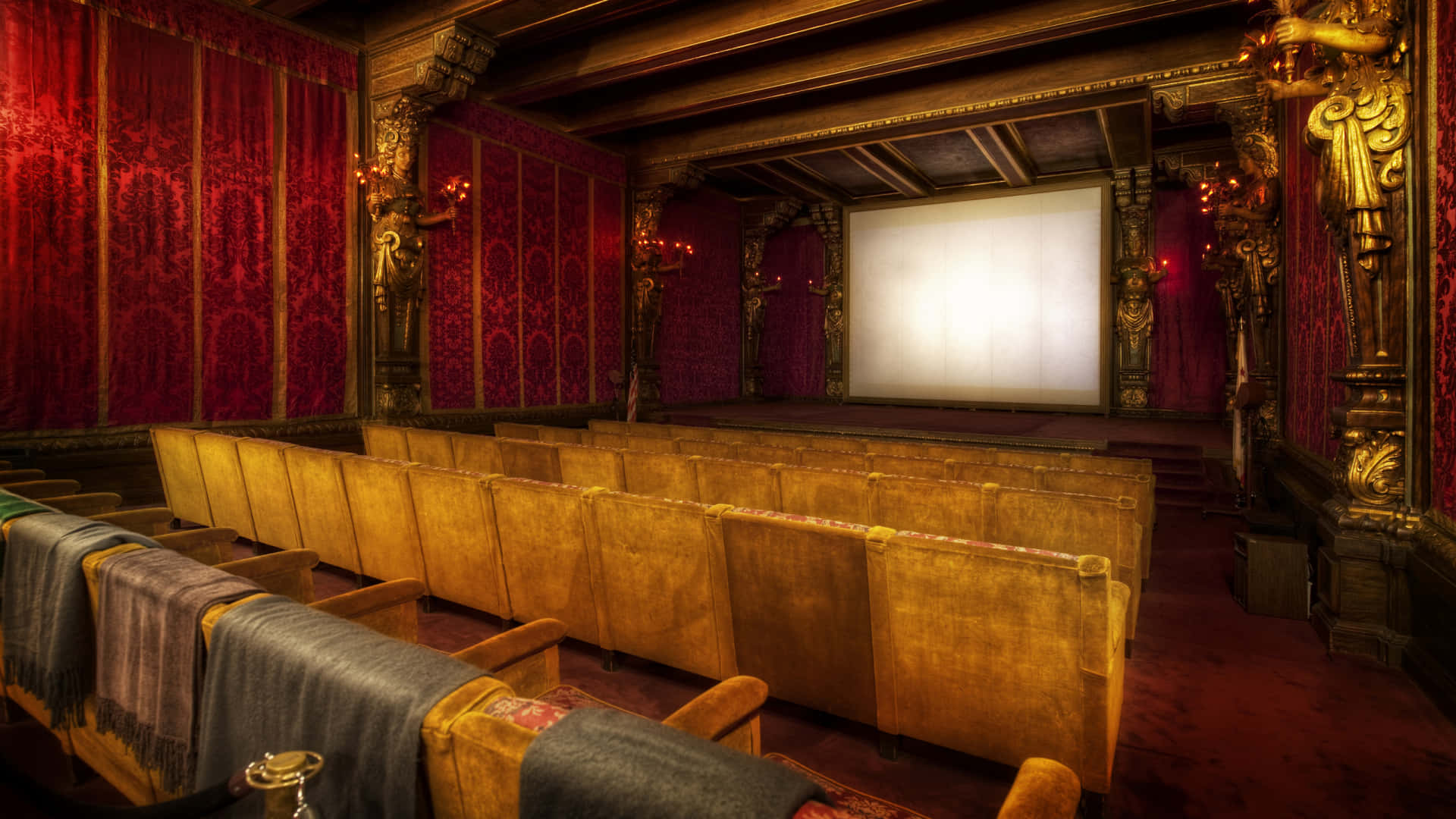 Luxurious Home Cinema System Wallpaper