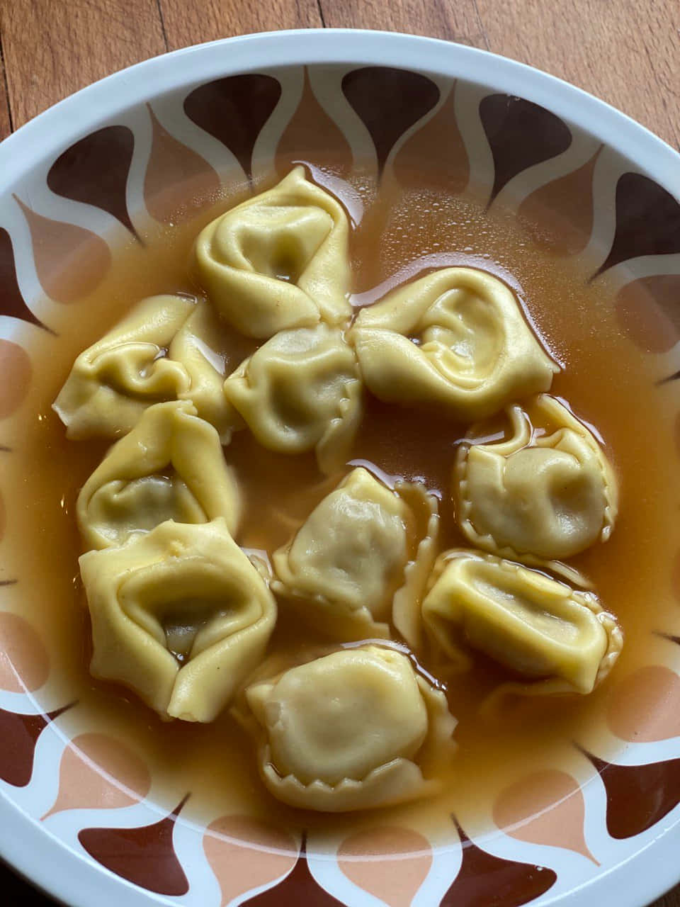 Savory Home-Cooked Tortellini in Brodo Wallpaper