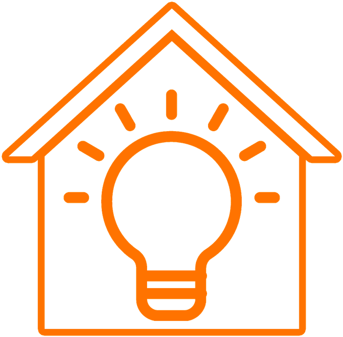 Home Energy Idea Icon PNG