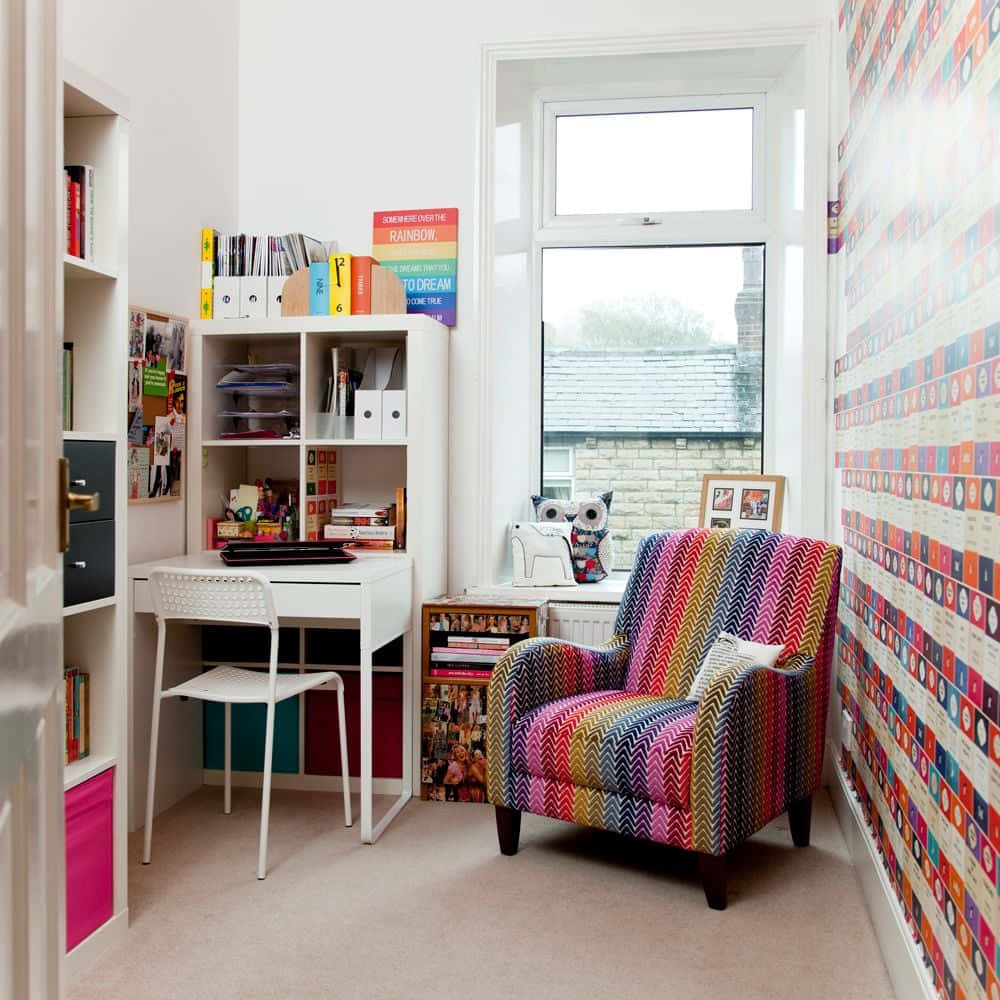 Colorful Room And Home Office Wallpaper