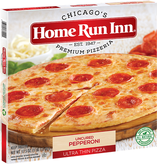 Home Run Inn Uncured Pepperoni Pizza Box PNG