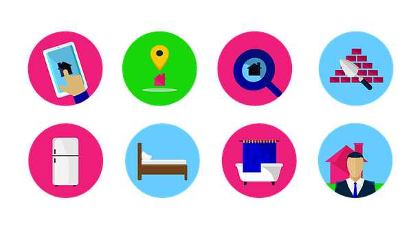 Home Services Icons Set PNG