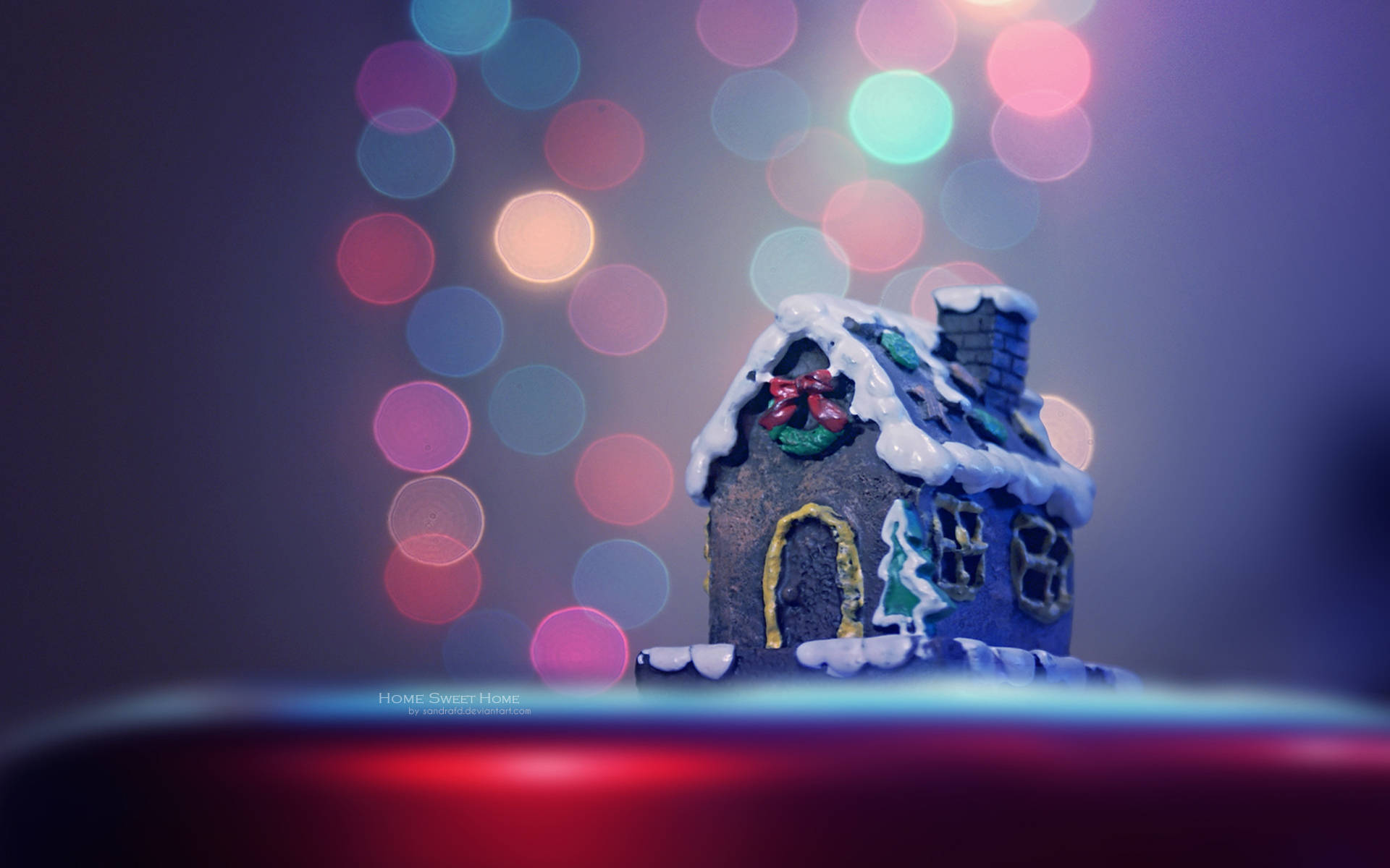 Home Sweet Home Gingerbread House Wallpaper