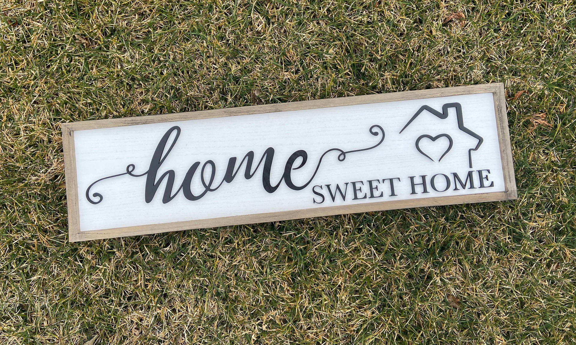 Home Sweet Home On Grass Wallpaper