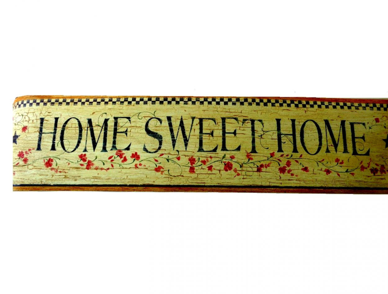 Home Sweet Home Red Flowers Wallpaper