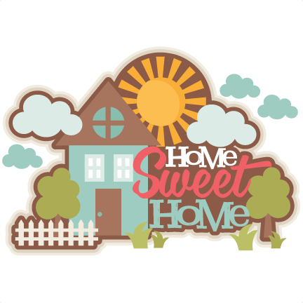 Home Sweet Home Sticker Design PNG