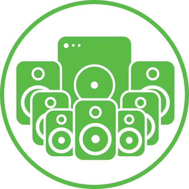 Home Theater Speaker System Icon PNG