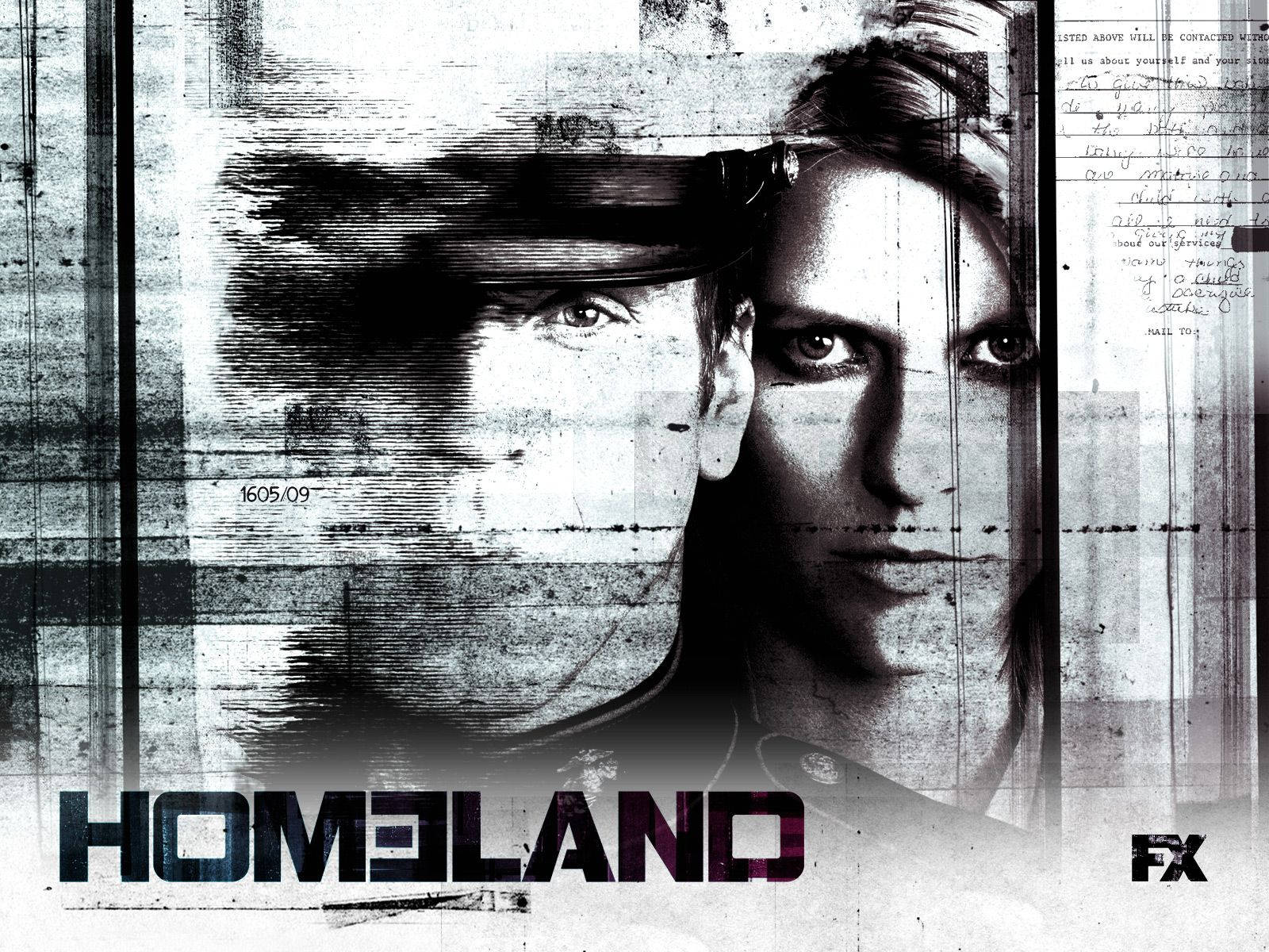 Homeland Grayscale Poster Picture