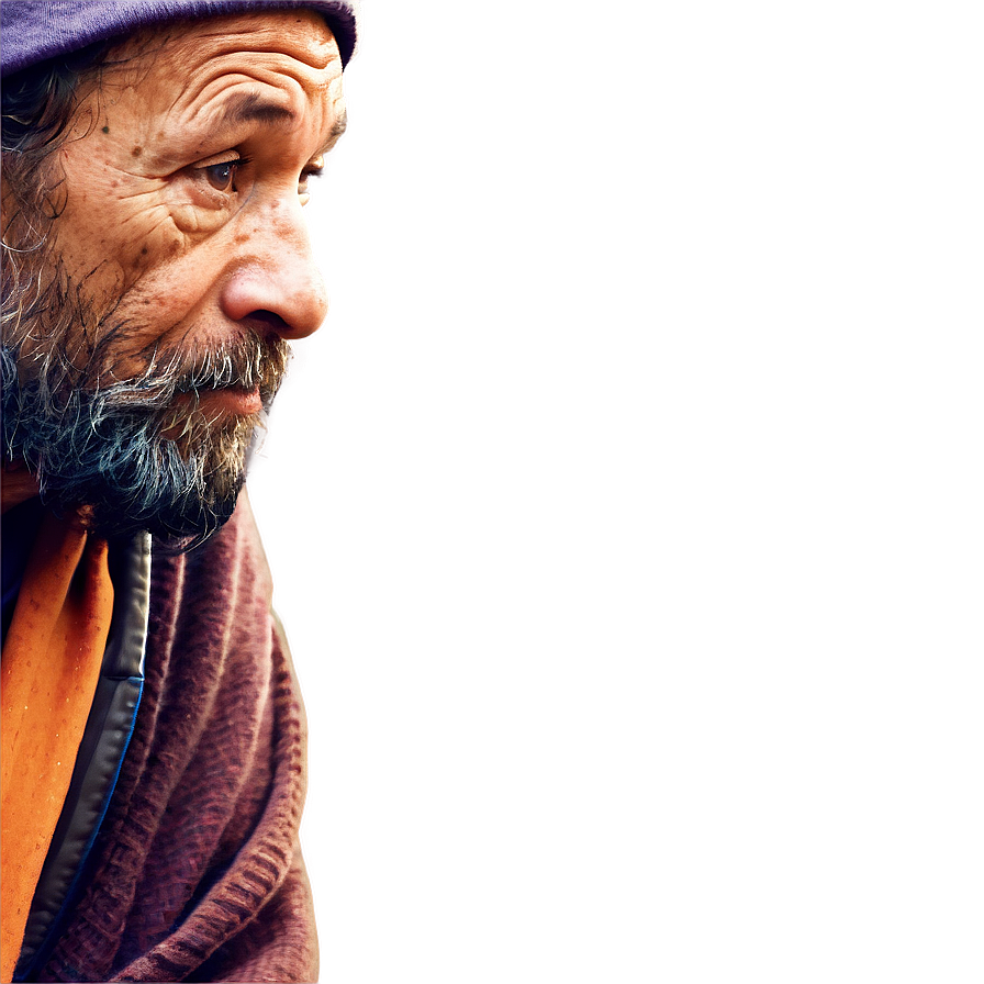 Homeless Hobo Artwork Png 06242024 PNG