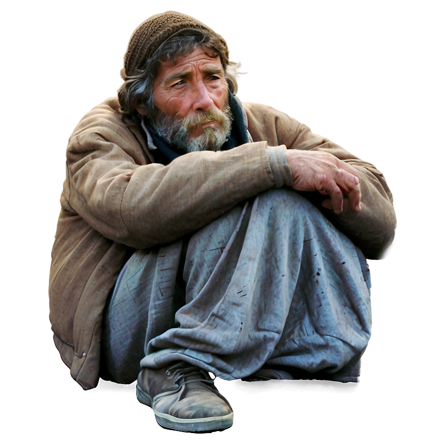 Download Homeless Man Drawing Png 80 | Wallpapers.com